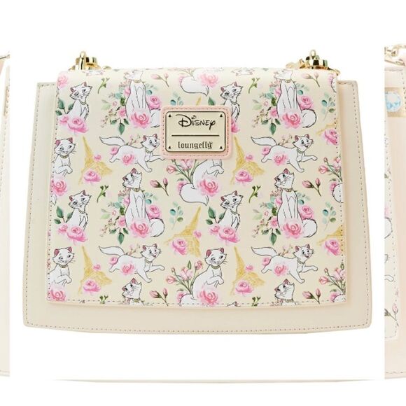 Loungefly Aristocats Duchess in Paris Floral AOP Crossbody (Exclusive) - Picture 4 of 8